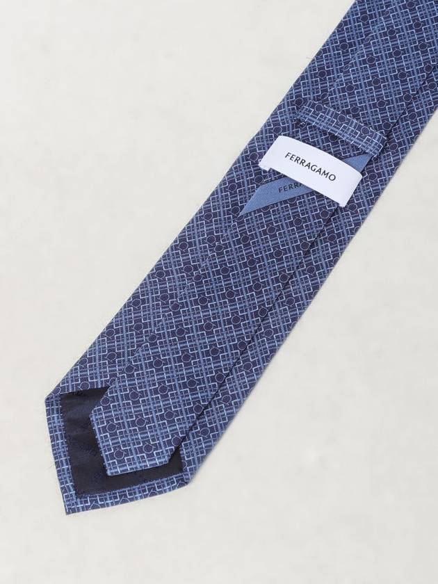 24FW Tie 350996 0774210 NAVY BLUE - SALVATORE FERRAGAMO - BALAAN 3