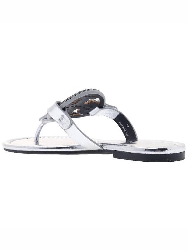 Women's Miller Flip Flops Silver - TORY BURCH - BALAAN 4