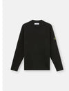 Compass Badge Knit Top Black - STONE ISLAND - BALAAN 2