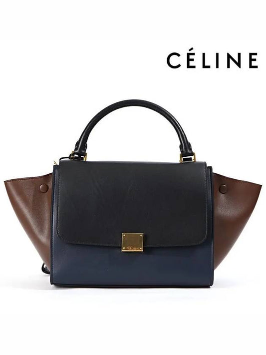 Trapeze Small Gold Plated 17468 3ZTC 38NO - CELINE - BALAAN 1