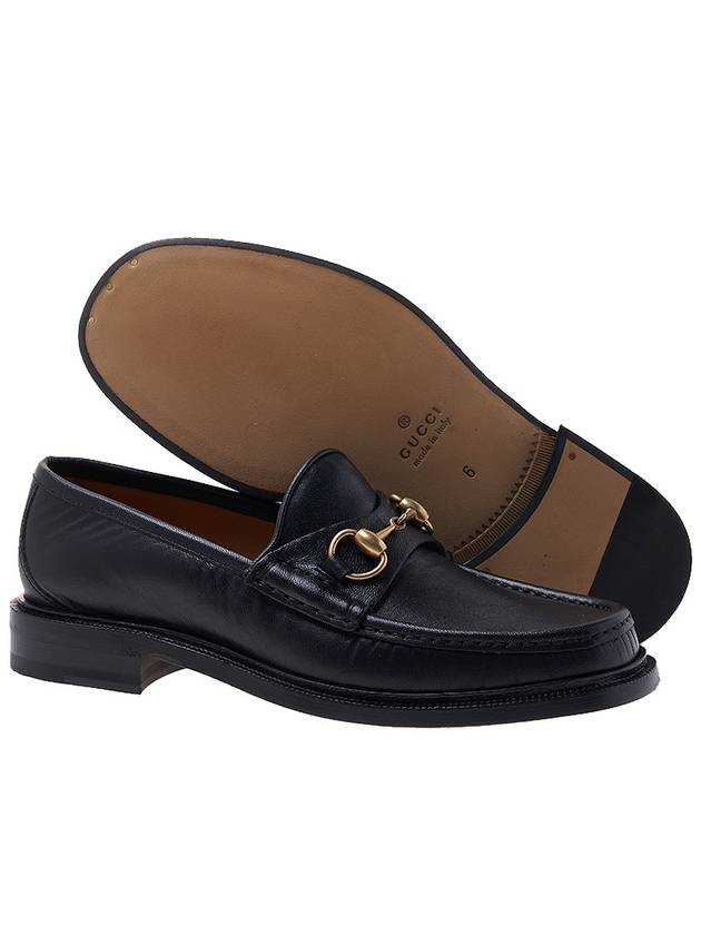 Men's Horsebit Square Loafer Black - GUCCI - BALAAN 6