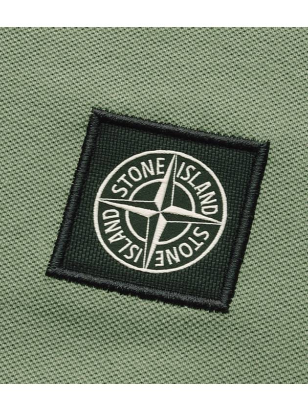 23SS Stone Island Stretch Cotton Figure Polo TShirt Black Dark Navy Khaki 2SC18 - STONE ISLAND - BALAAN 10