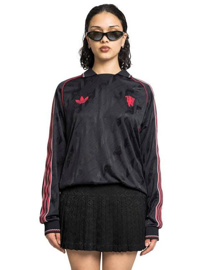 Manchester United LFSTLR Jersey Long Slevee T Shirt Black - ADIDAS - BALAAN 2