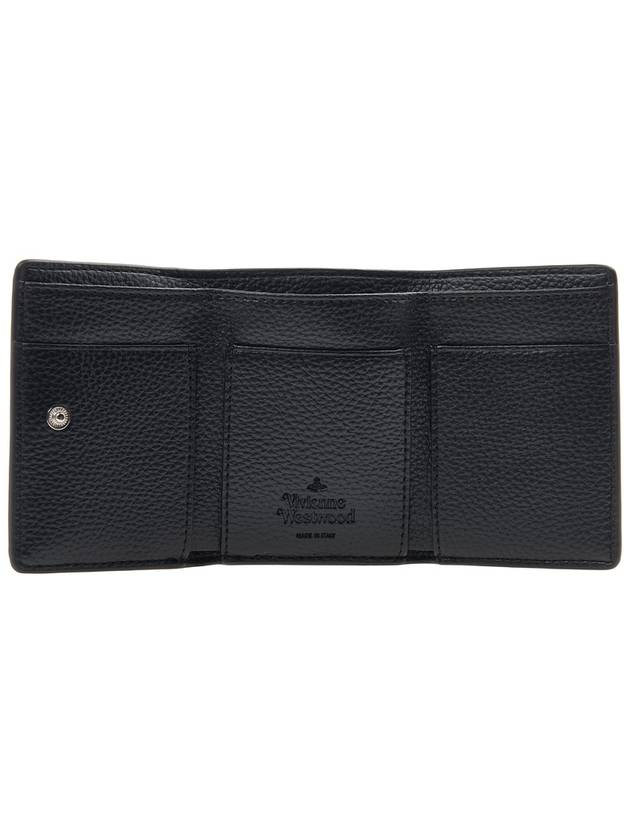 ORB Logo Small Half Wallet Black - VIVIENNE WESTWOOD - BALAAN 11