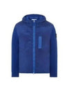 PrimaLoft-TC Knit Nylon Zip Up Hoodie Blue - STONE ISLAND - BALAAN 2