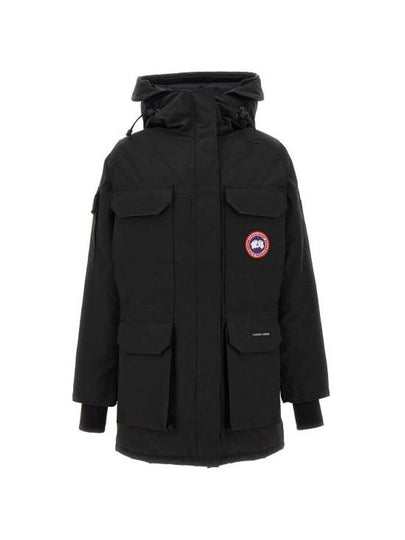 Expedition Logo Hooded Down Parka Black - CANADA GOOSE - BALAAN 2