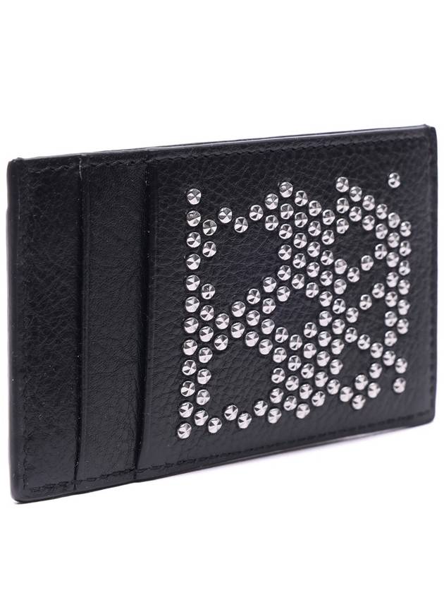 Crystal Stud Card Wallet Black - ALEXANDER MCQUEEN - BALAAN 4