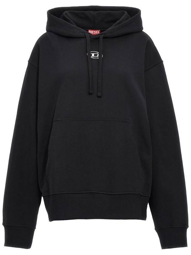 S Macs Logo Hoodie Black - DIESEL - BALAAN 1