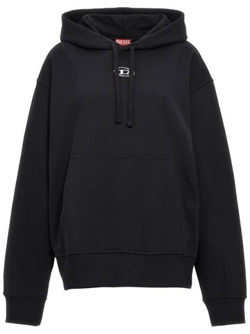 S Macs Logo Hoodie Black - DIESEL - BALAAN 1