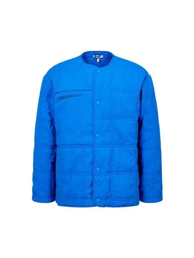 Unisex recycled nylon quilted jacket blue - PANGAIA - BALAAN 1