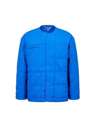 Unisex recycled nylon quilted jacket blue - PANGAIA - BALAAN 1