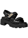 Dioract Platform Lambskin Sandals Black - DIOR - BALAAN 3