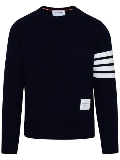 4 Bar Loopback Jersey Sweatshirt Navy - THOM BROWNE - BALAAN 2