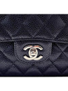 Classic Grained Calfskin Medium Shoulder Bag Black - CHANEL - BALAAN 8