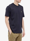 Wappen Logo Patch Short Sleeve T-Shirt Navy - STONE ISLAND - BALAAN 4