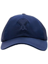 Heart Logo Silicon Patch Ball Cap Navy - AMI - BALAAN 3