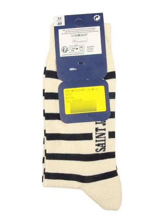 Striped Socks 1194 ECRU MARINE - SAINT JAMES - BALAAN 2