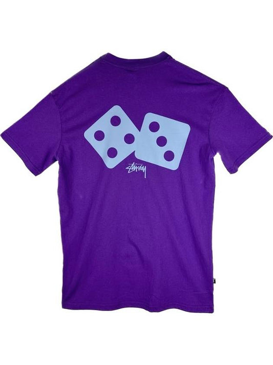 AU Australia TWO DICE SS Tshirt ST037004 Bright Violet MENS - STUSSY - BALAAN 1