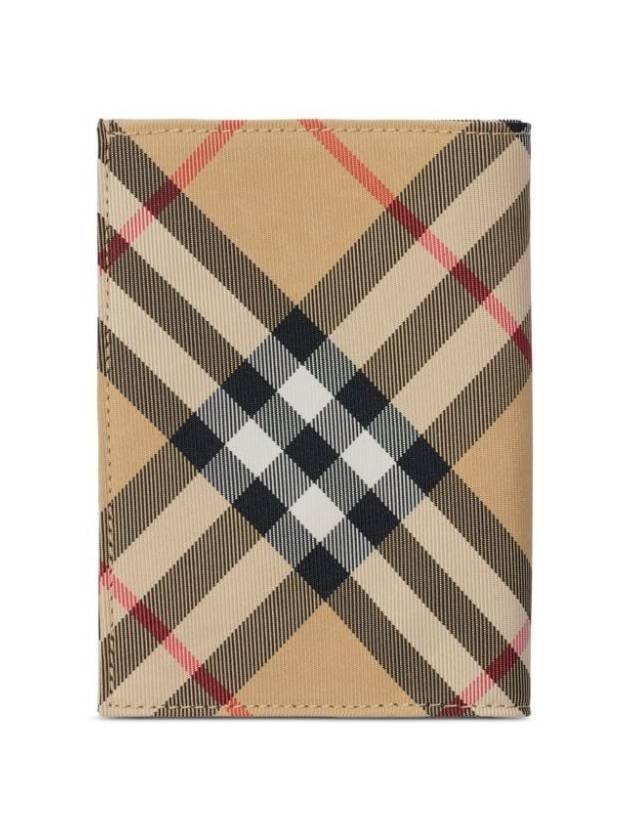 House Check Card Wallet Beige - BURBERRY - BALAAN 3