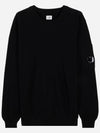 Lens Detail Crew Neck Knit Top Black - CP COMPANY - BALAAN 2