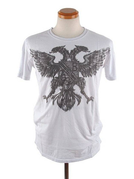 Eagle Short Sleeve T-shirt White - BALMAIN - BALAAN 2