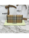 Check Pattern Bifold Long Wallet Beige - BURBERRY - BALAAN 6