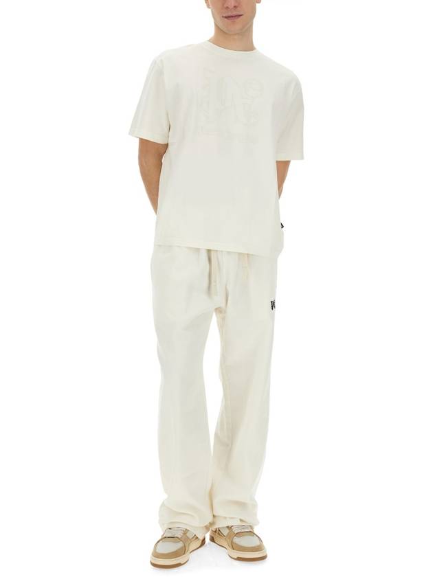 Straight Pants PMCA141 R24FAB0010310 WHITE - PALM ANGELS - BALAAN 3