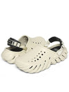 Echo Clog Sandals Beige - CROCS - BALAAN 6