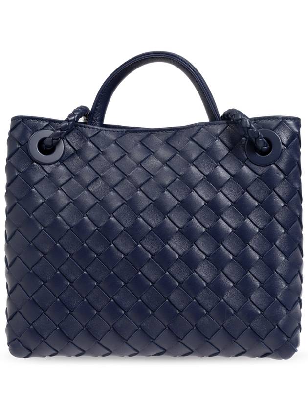 Bottega Veneta Shoulder Bag Andiamo Small, Women's, Navy Blue - BOTTEGA VENETA - BALAAN 3