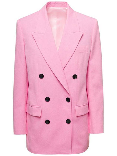 Nevim Double Breasted Blazer Jacket Pink - ISABEL MARANT - BALAAN 2