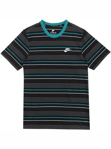 Genuine Sportswear Club Stripe Tee FD1359 010 - NIKE - BALAAN 1