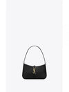 LE 5A 7 Small Smooth Leather Hobo Shoulder Bag Black - SAINT LAURENT - BALAAN 2