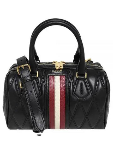 DEVIN Quilted Tote Shoulder Bag Black QT U901Y 1213321 - BALLY - BALAAN 1