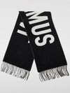 Lecharpe Fringe Logo Virgin Wool Muffler Black - JACQUEMUS - BALAAN 3