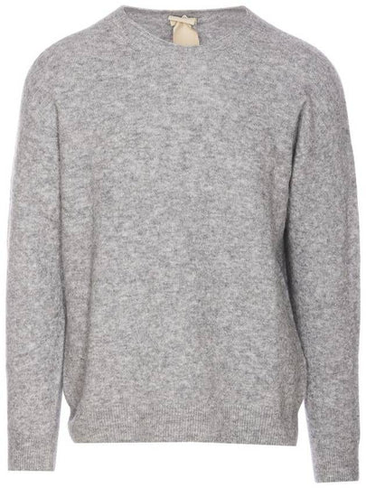 Crew Neck Knit Top Grey - TEN C - BALAAN 2