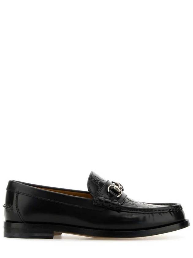 Men's GG Horsebit Leather Loafers Black - GUCCI - BALAAN 2