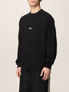 Micro Logo Print Sweatshirt Black - MSGM - BALAAN 6