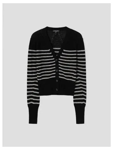 Rag Bone Women s Brie Stripe Striped Knit Spring Fall Cardigan Black Multi Domestic Product GM0024022818768 - RAG & BONE - BALAAN 1