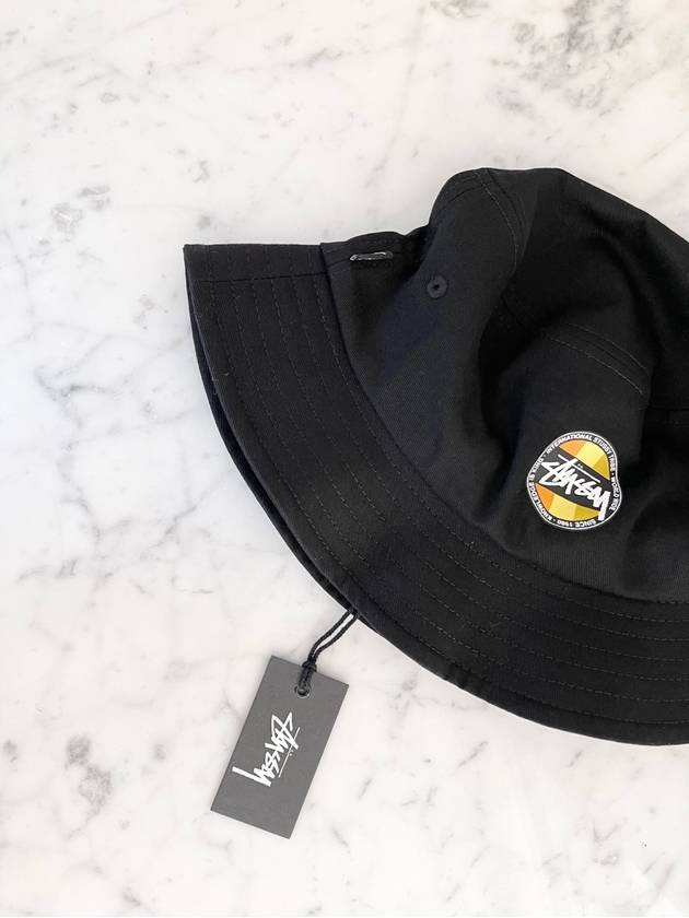 Classic Dot Bucket Hat Black - STUSSY - BALAAN 6