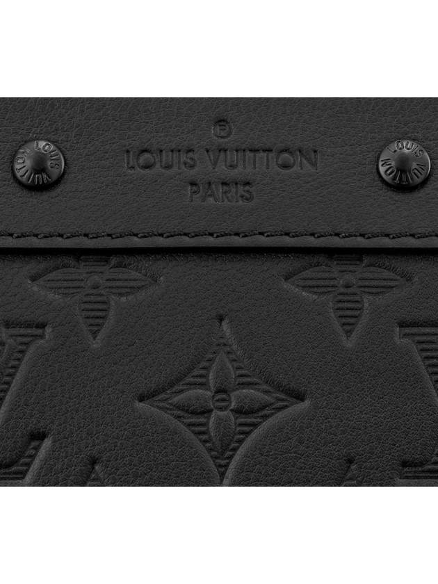 Men s Pochette to Go Logo Leather Clutch Bag Black 81570 - LOUIS VUITTON - BALAAN 5