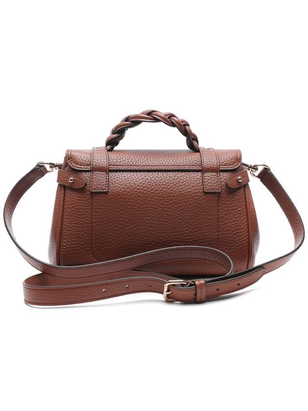 Alexa Heavy Grain Mini Tote Bag Chestnut - MULBERRY - BALAAN 5