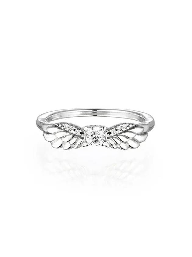 Women's Sparkling Angel Wings Ring Silver - PANDORA - BALAAN 2