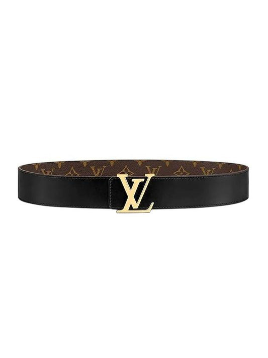 Initiales 40mm Reversible Leather Belt Brown Black - LOUIS VUITTON - BALAAN.