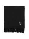 Wool Fox Head Muffler Black - MAISON KITSUNE - BALAAN 2