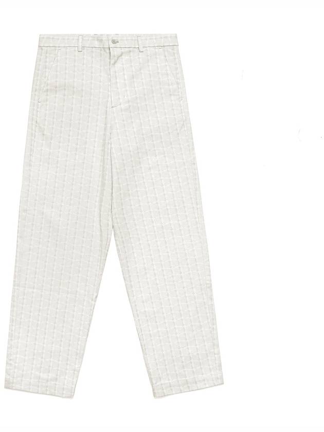 Paradise In Play Rattan Chino Pants CREAM - MALBON GOLF - BALAAN 1