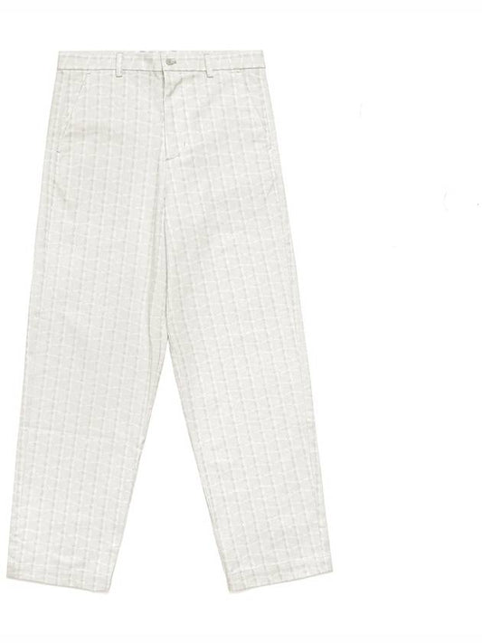 Paradise In Play Rattan Chino Pants CREAM - MALBON GOLF - BALAAN 1