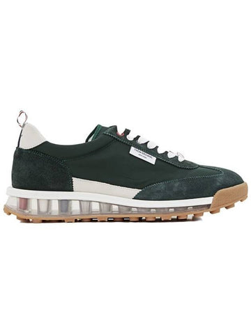 Clear Sole Tech Runner Low Top Sneakers Green - THOM BROWNE - BALAAN 1