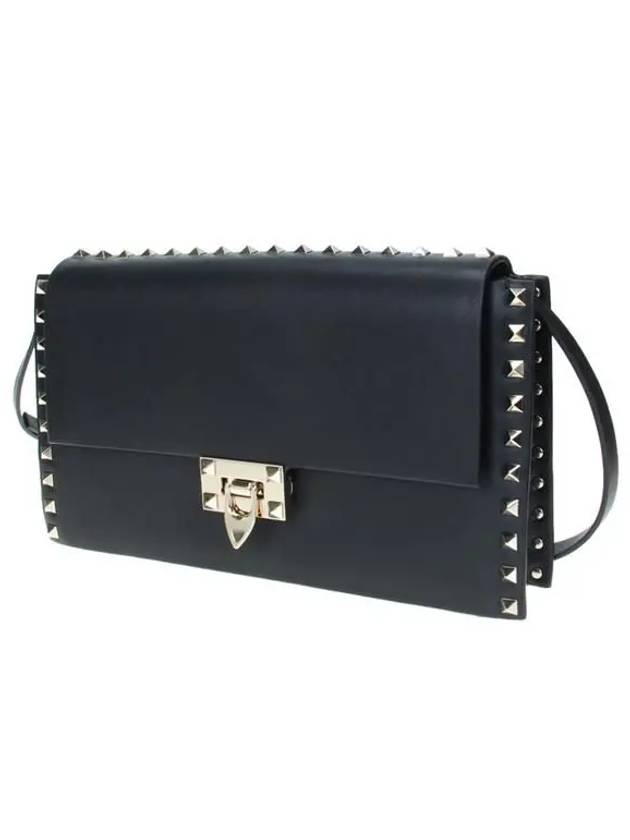 Rockstud Shoulder Bag Black - VALENTINO - BALAAN 3