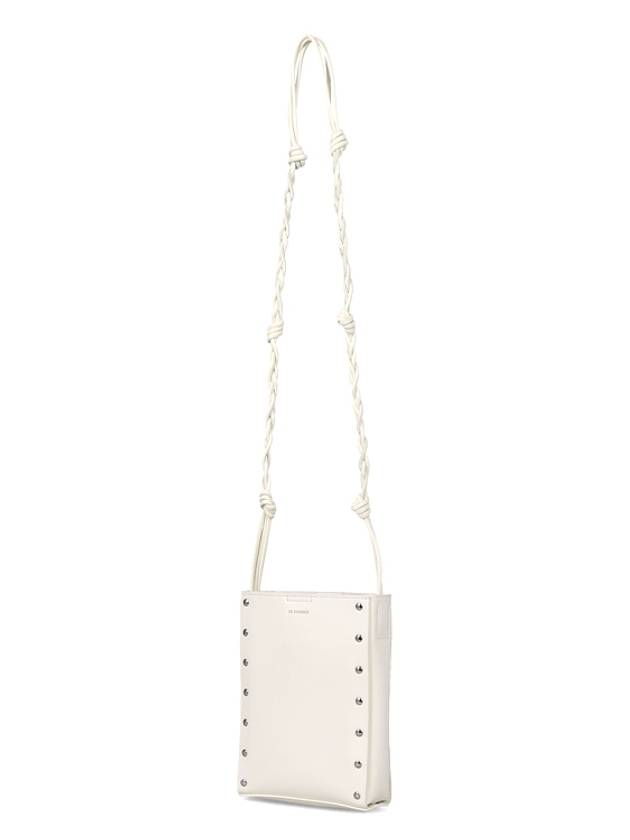 Logo Rivet Tangle Small Cross Bag White - JIL SANDER - BALAAN.