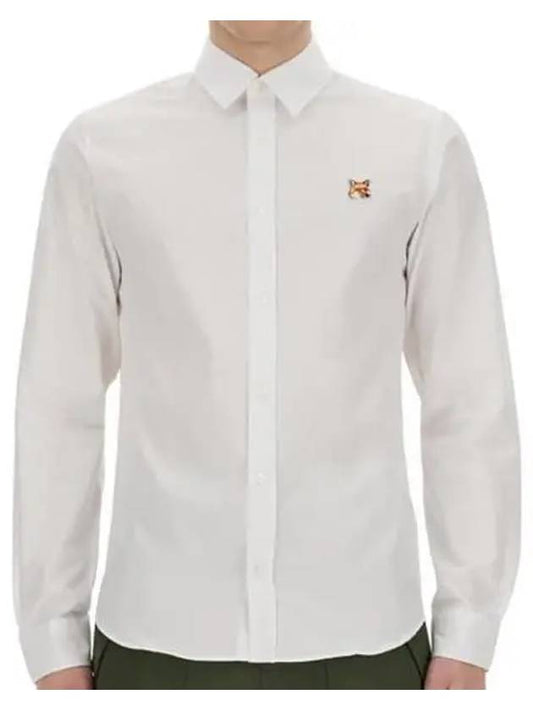 Fox Head Long Sleeve Shirt White - MAISON KITSUNE - BALAAN 2